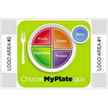 "My Plate" Junior Flex Mat w/1 Color Hot Stamp Imprint